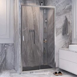 Душевая дверь Ambassador Forsa 110 см 17021117AX, хром/прозрачное фото 