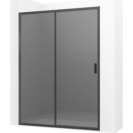 Душевая дверь Ambassador Forsa 160 см 17022222ABB, чёрный/тонированное фото 