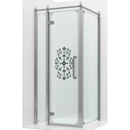 Душевое ограждение Ambassador Royal 100x100 см 18015107-L (стекло 8 мм) хром/прозрачное фото 