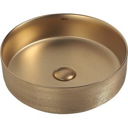 Раковина-чаша Abber Bequem 40 см AC2109BGM, золото матовое фото 