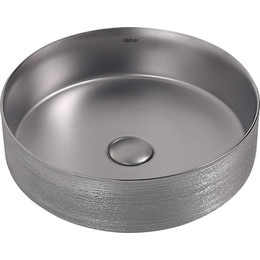 Раковина-чаша Abber Bequem 40 см AC2109BSM, серебро матовое фото 