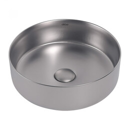 Раковина-чаша Abber Bequem 36 см AC2108MS, серебро матовое фото 