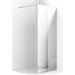 Душевая перегородка Ambassador Walk-in 90 см 15033123 с кронштейном (стекло 8 мм) хром/зеркальное фото 