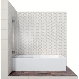Шторка для ванны Ambassador Bath Screens 700х1400 мм 16041101, хром/прозрачное фото 