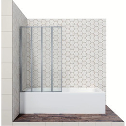 Шторка для ванны Ambassador Bath Screens 900х1400 мм 16041110L L, хром/прозрачное фото 