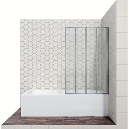 Шторка для ванны Ambassador Bath Screens 900х1400 мм 16041110R R, хром/прозрачное фото 