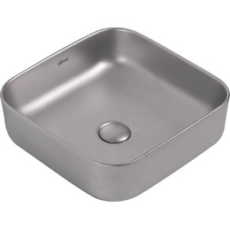 Раковина-чаша Abber Rechteck 38 см AC2211MS, серебро матовое фото 