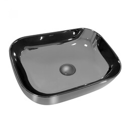 Раковина-чаша Abber Rechteck 46 см AC2200GS, серебро фото 