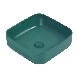 Раковина-чаша Abber Rechteck 38 см AC2211MBG, темно-зеленый матовый фото 