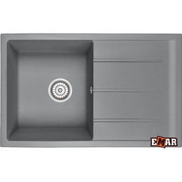 Кухонная мойка Emar EMQ-1800.Q, алмаз, Цвет производителя: алмаз фото 
