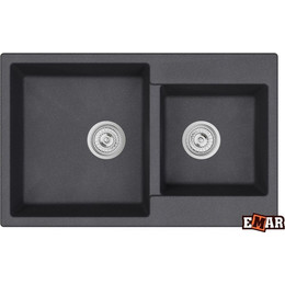 Кухонная мойка Emar EMQ-2800.Q, морион, Цвет производителя: морион фото 
