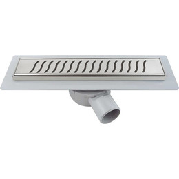 Трап Vincea Say Almira Jasmin Bukle 70 см SAY.605.70.P.BUKLE, хром, Цвет производителя: хром, Размер трапа: 700 фото 