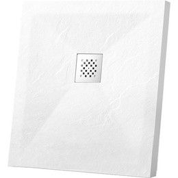 Поддон каменный Vincea 100х100 см VST-4SR1010W, белый матовый фото 