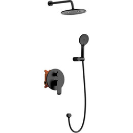 Душевая система для душа Vincea Esse VSFW-1E1MB, черный матовый фото 