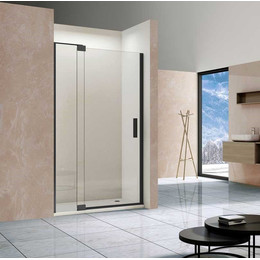 Душевая дверь Vincea Extra 100-110 см VDP-1E1011CLB (стекло 8 мм), черный/прозрачное фото 