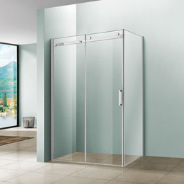 Душевое ограждение Vincea Como 130x100 см VSR-1C1013CL (стекло 8 мм), хром/прозрачное фото 