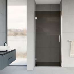 Душевая дверь Vincea Flex 90 см VDP-1F900CG (стекло 8 мм), хром/тонированное фото 