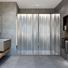 Душевая дверь Vincea Garda 170 см VDS-1G2170CH, хром/шиншилла фото 