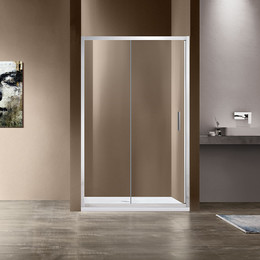 Душевая дверь Vincea Garda 140 см VDS-1G140CL, хром/прозрачное фото 