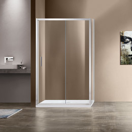 Душевое ограждение Vincea Garda 130x80 см VSR-1G8013CL, хром/прозрачное фото 