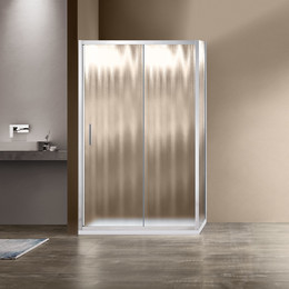 Душевое ограждение Vincea Garda 150x90 см VSR-1G9015CH, хром/шиншилла фото 