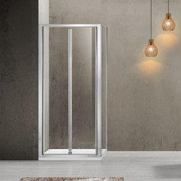 Душевое ограждение Vincea Garda 90x80 см VSR-1G8090CL, хром/прозрачное фото 