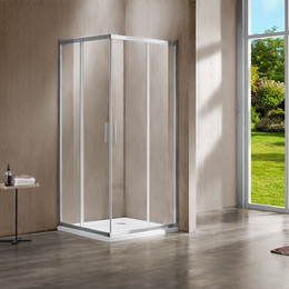 Душевое ограждение Vincea Garda 120x120 см VSS-1G1212CL, хром/прозрачное фото 