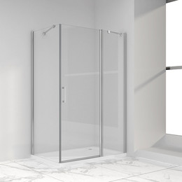 Душевое ограждение Vincea Orta 100x90 см VSR-1O9010CL, хром/прозрачное фото 