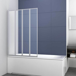 Шторка для ванны Vincea 100 см VSB-31100CL, хром/прозрачное фото 