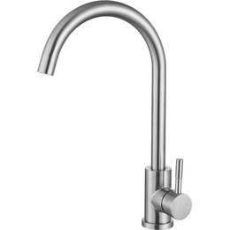 Смеситель для кухни Haiba HB71304-3, нержавеющая сталь фото 