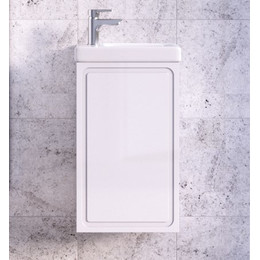 Тумба подвесная с раковиной Taliente Olejo 40 см TA-MBO-40PR-blanco, белый глянец фото 