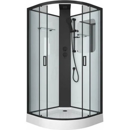 Душевое кабина Grossman Elegans 90 см GR251, чёрный/прозрачное фото 