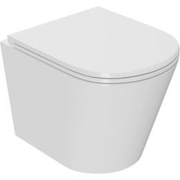 Унитаз подвесной безободковый Point Виктория PN41061 с крышкой микролифт фото 