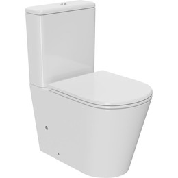 Унитаз-компакт безободковый Point Виктория PN42061 с крышкой микролифт фото 