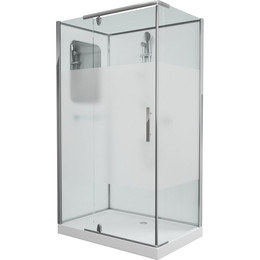 Душевое кабина Grossman Classic 120x80 см GR172QL L, хром/матовое фото 