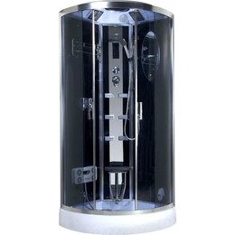 Гидробокс Niagara Ultra NG-901-01 90x90 см, хром/тонированное (безсиликоновая сборка) фото 