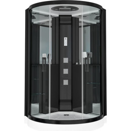 Гидробокс Grossman 120 см GR242, чёрный/прозрачное фото 