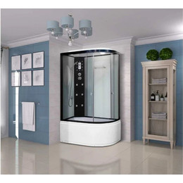 Гидробокс Niagara Ultra NG-1910-01L 120x80 см, черный/тонированное (безсиликоновая сборка) фото 