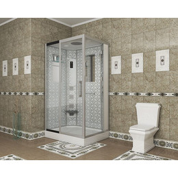 Гидробокс Niagara Luxe NG-7711WL 120x90 см, серебро/прозрачное фото 