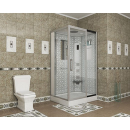 Гидробокс Niagara Luxe NG-7711WR 120x90 см, серебро/прозрачное фото 