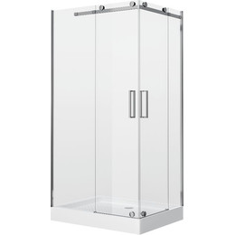 Душевое ограждение Grossman Cosmo 120x90 см GR-1120L L, хром/прозрачное фото 