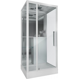Душевое кабина Grossman 90x100 см GR166, белый/прозрачное фото 