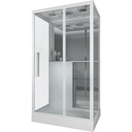 Душевое кабина Grossman 80x120 см GR167, белый/прозрачное фото 