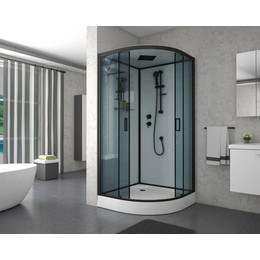 Душевая кабина Niagara Premium NG-6901-01 BLACK 90x90 см, черный/тонированное (безсиликоновая сборка) фото 