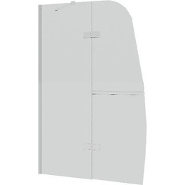 Шторка для ванны Grossman 900х1500 мм GR-102, хром/прозрачное фото 