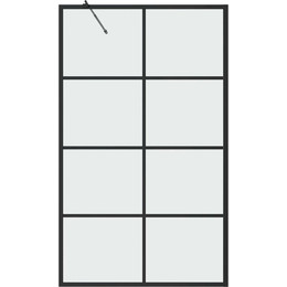 Шторка для ванны Grossman 800х1500 мм GR-10580BLACK, чёрный/прозрачное фото 