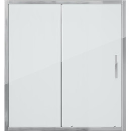 Шторка для ванны Grossman 1500х1400 мм GR-150/2, хром/прозрачное фото 