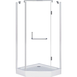 Душевое ограждение Grossman Classic 90 см GR-8090, хром/прозрачное фото 