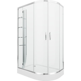 Душевое ограждение Grossman Classic 120x80 см GR-9120L L, хром/прозрачное фото 