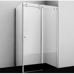 Душевое ограждение WasserKraft Vils 120x100 см 56R10 (стекло 6/8 мм), хром/прозрачное фото 